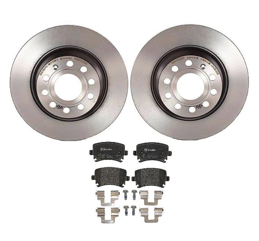 Brembo Brakes Kit - Pads and Rotors Rear (282mm) (Low-Met)